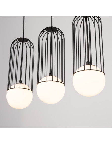 Lampa wisząca BRINA 3L czarna