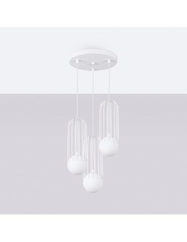 Lampa wisząca BRINA 3P biała