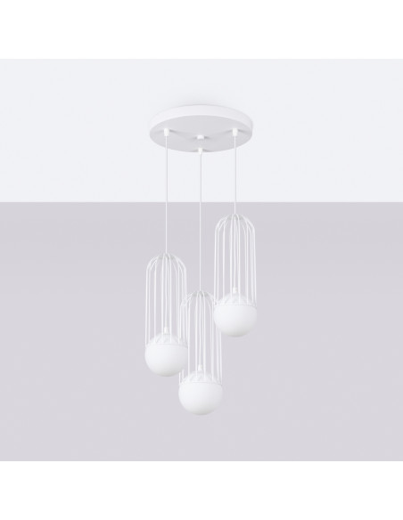 Lampa wisząca BRINA 3P biała