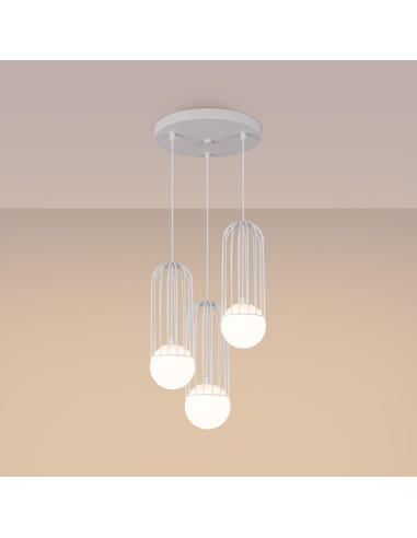 Lampa wisząca BRINA 3P biała