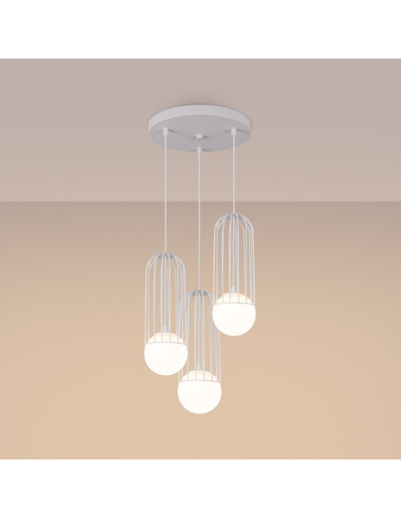Lampa wisząca BRINA 3P biała