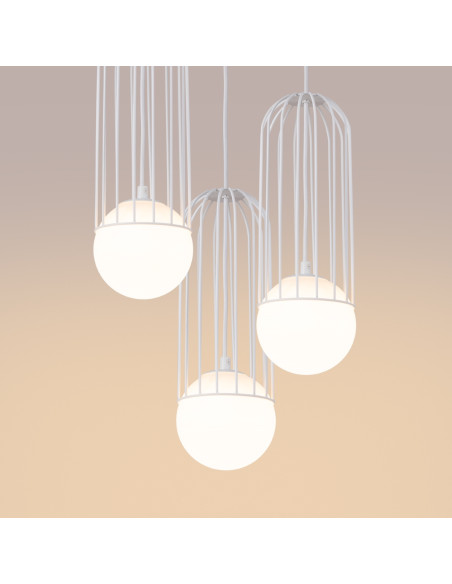 Lampa wisząca BRINA 3P biała