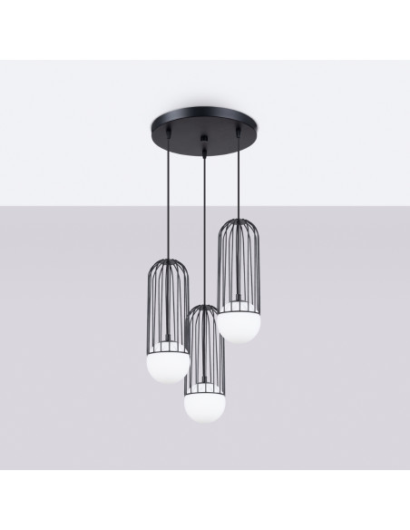 Lampa wisząca BRINA 3P czarna