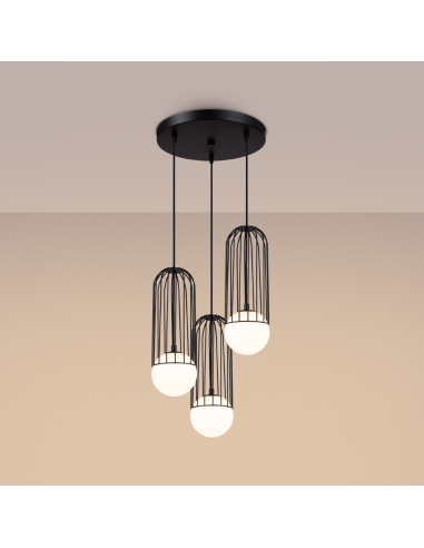 Lampa wisząca BRINA 3P czarna