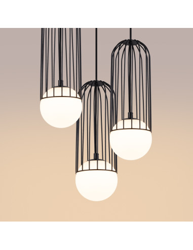 Lampa wisząca BRINA 3P czarna