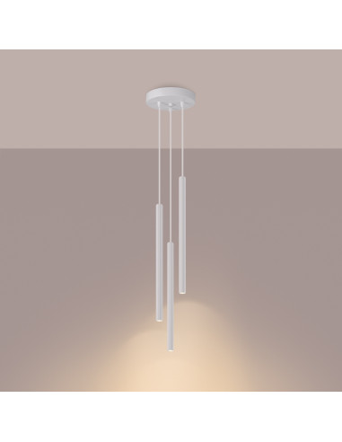 Lampa wisząca ARCHE 3P biała