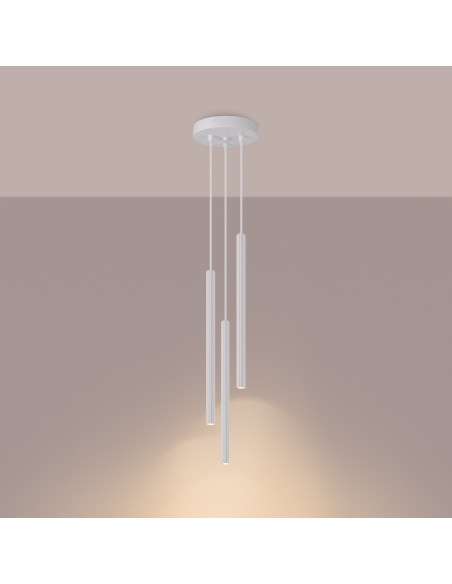 Lampa wisząca ARCHE 3P biała