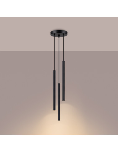 Lampa wisząca ARCHE 3P czarna