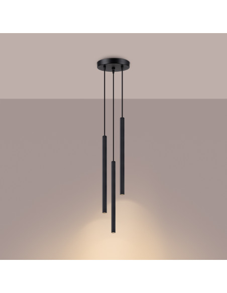 Lampa wisząca ARCHE 3P czarna