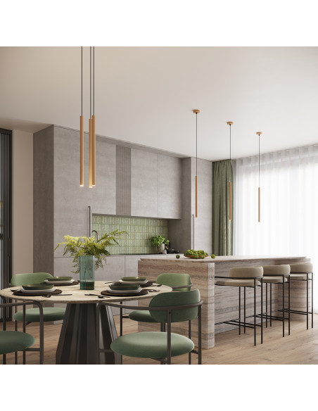 Lampa wisząca ARCHE 3P złota