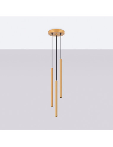 Lampa wisząca ARCHE 3P złota