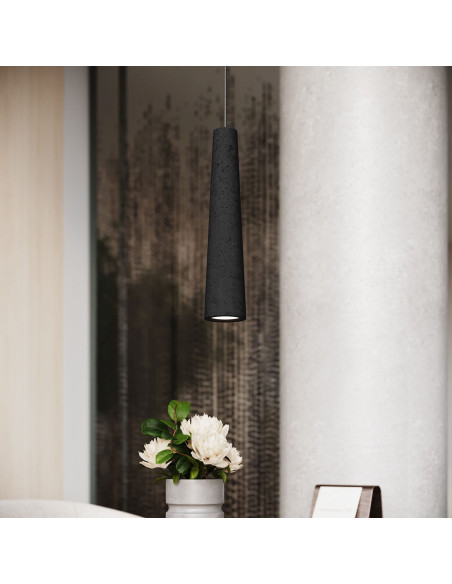 Lampa wisząca ELECTRA czarna beton