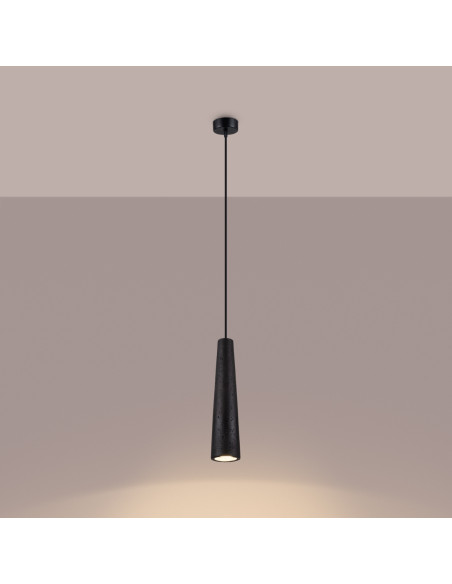 Lampa wisząca ELECTRA czarna beton