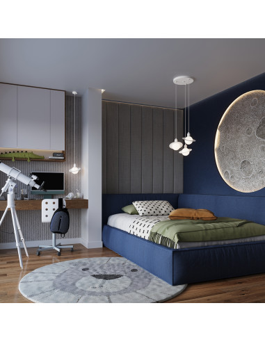 Lampa wisząca HYPERION 1 biały