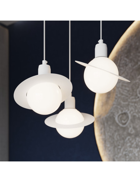 Lampa wisząca HYPERION 3P biały