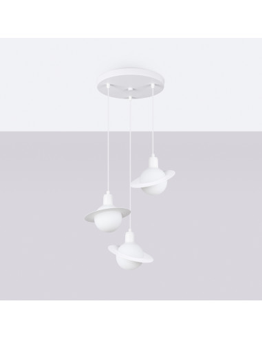 Lampa wisząca HYPERION 3P biały