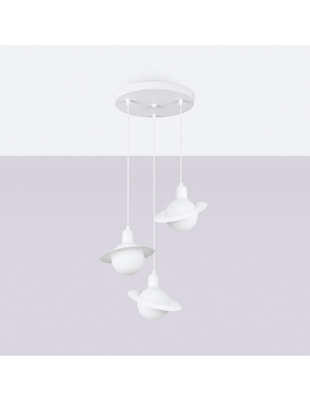 Lampa wisząca HYPERION 3P biały