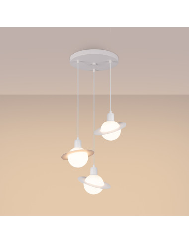 Lampa wisząca HYPERION 3P biały