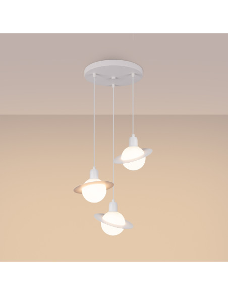 Lampa wisząca HYPERION 3P biały