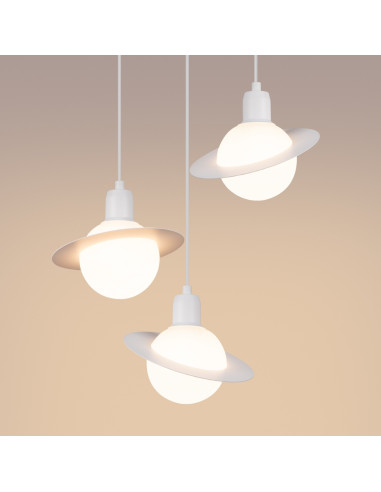 Lampa wisząca HYPERION 3P biały
