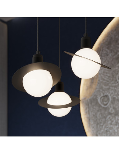 Lampa wisząca HYPERION 3P czarny
