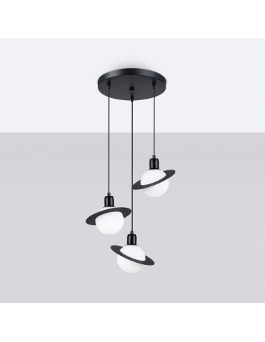 Lampa wisząca HYPERION 3P czarny