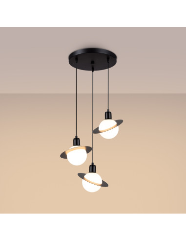 Lampa wisząca HYPERION 3P czarny