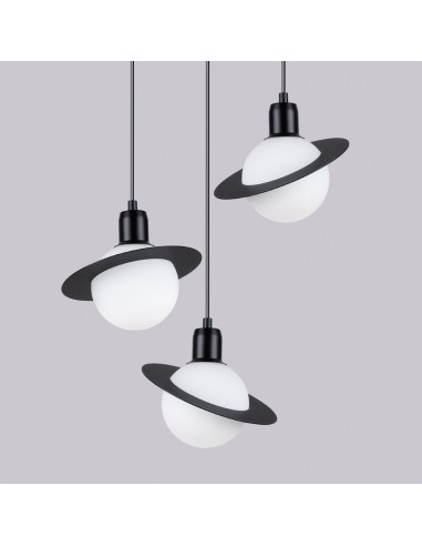 Lampa wisząca HYPERION 3P czarny