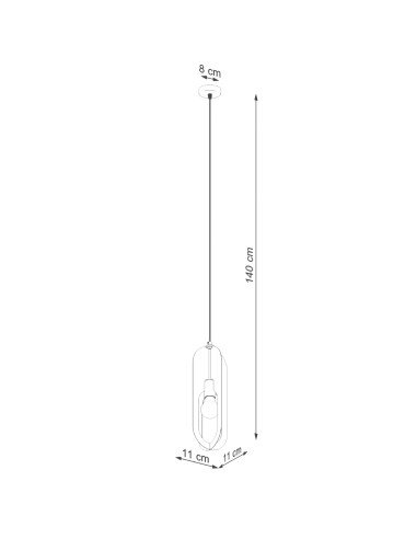 Lampa wisząca NICUS 1 biała