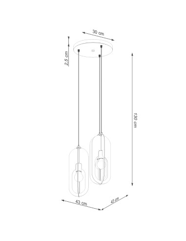 Lampa wisząca NICUS 3P biała