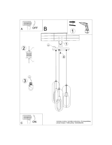 Lampa wisząca NICUS 3P biała