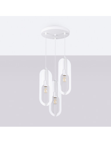 Lampa wisząca NICUS 3P biała