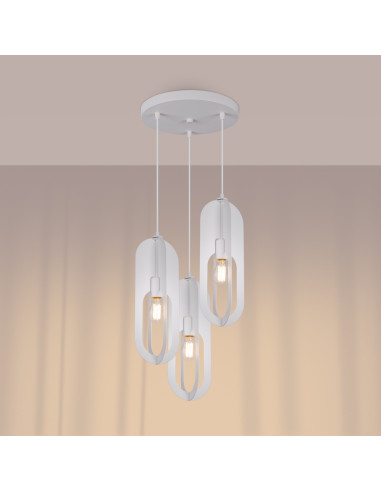 Lampa wisząca NICUS 3P biała