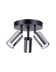 Plafon WINX 3P czarny/chrom