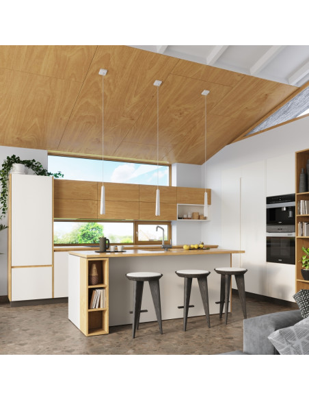 Lampa wisząca PRYSM 3P biała