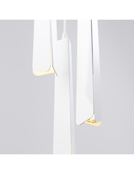 Lampa wisząca PRYSM 3P biała