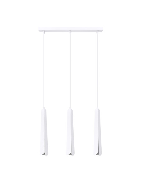 Lampa wisząca PRYSM 3L biała