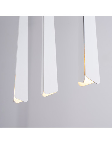 Lampa wisząca PRYSM 3L biała