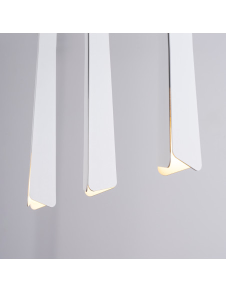 Lampa wisząca PRYSM 3L biała