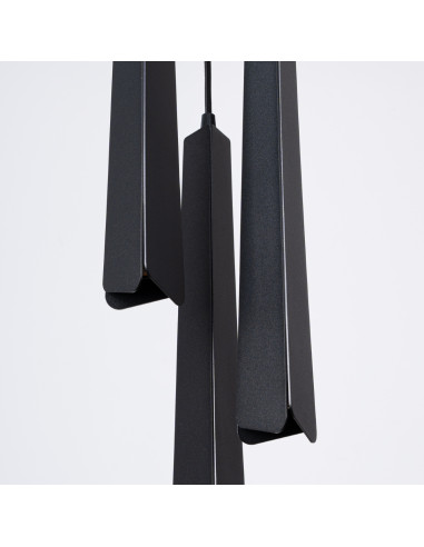 Lampa wisząca PRYSM 3P czarna