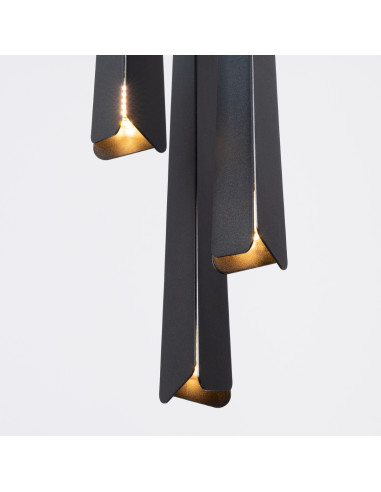 Lampa wisząca PRYSM 3P czarna