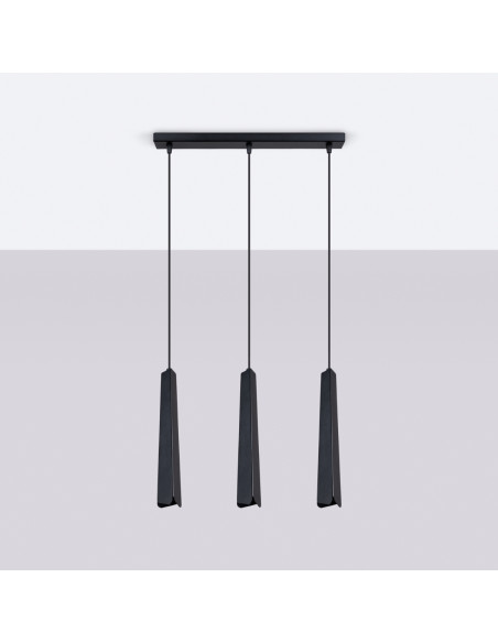Lampa wisząca PRYSM 3L czarna