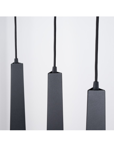 Lampa wisząca PRYSM 3L czarna