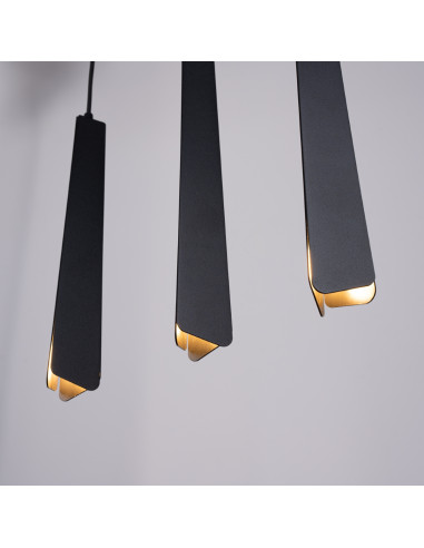 Lampa wisząca PRYSM 3L czarna