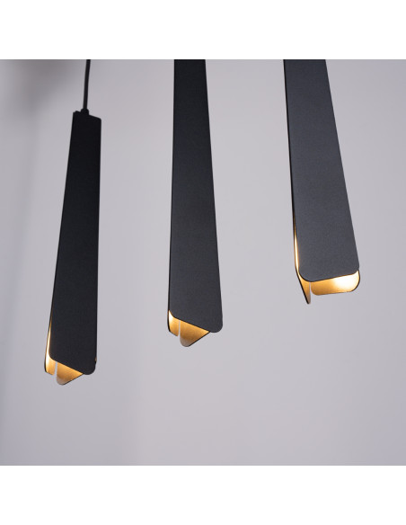 Lampa wisząca PRYSM 3L czarna