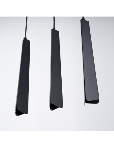 Lampa wisząca PRYSM 3L czarna