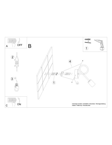 Kinkiet LOOP biały