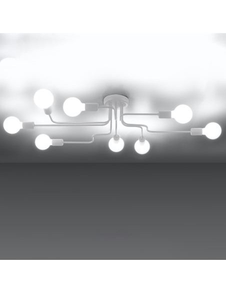 Żyrandol VECTOR 8 biały