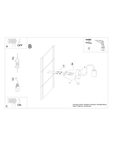 Kinkiet VECTOR czarny