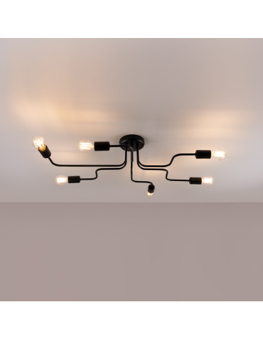 Żyrandol VECTOR 6 czarny